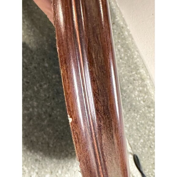 Oval Professional Framed Cross Stitch Needle Point Floral Vase Art Wood '89 Ohio - Picture 7 of 10